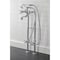 Kingston Brass CCK226K1 Freestanding Clawfoot Tub Faucet Package with Supply Line, Polished Chrome CCK226K1 - alternate 6